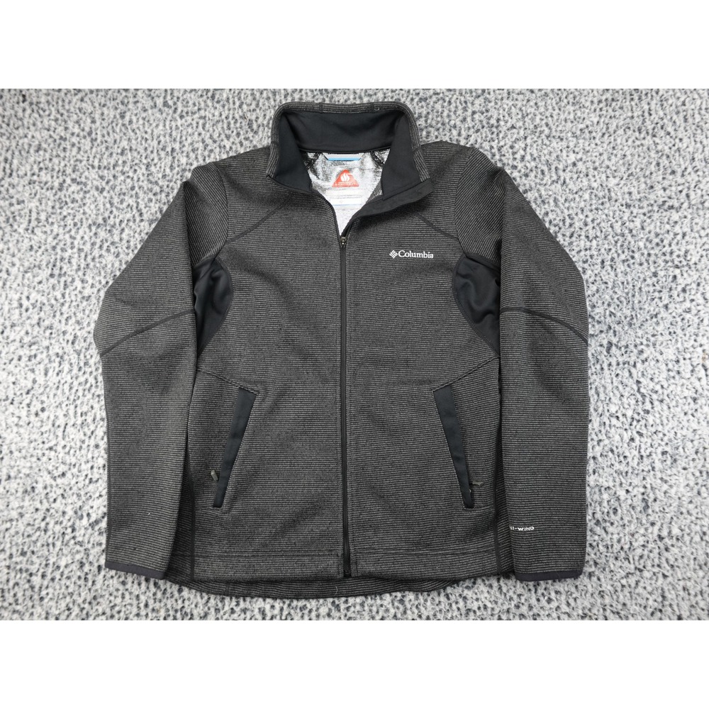 Columbia Full Zip Jacket Womens Small Grey Good Omni-Heat Omni-Wick WL2172‎